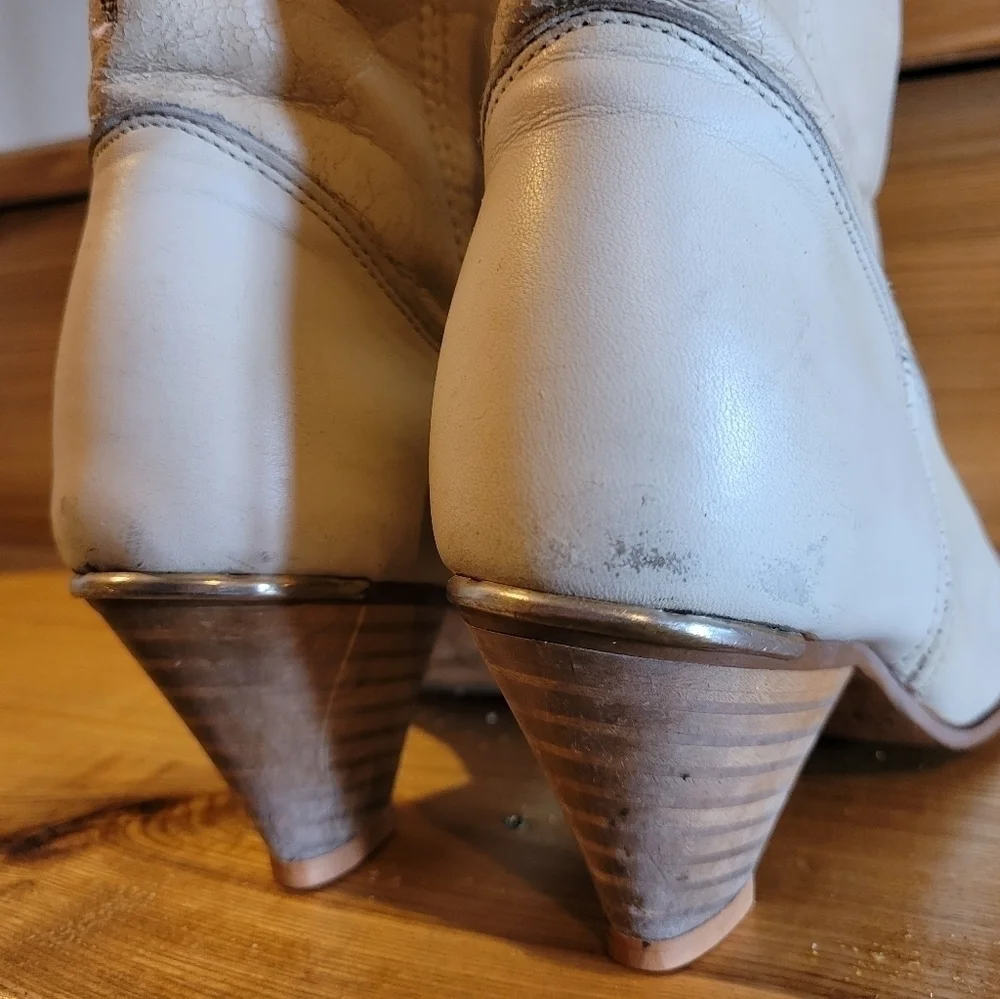 Dingo Vintage 80's ivory boot womens size 6.5 - Picture 6 of 16
